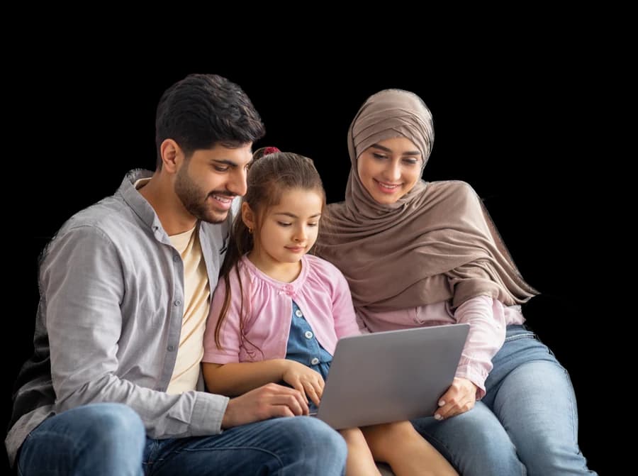 Family streaming together on ASH NET fibre